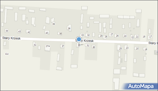 Stary Krzesk, Stary Krzesk, 35, mapa Stary Krzesk