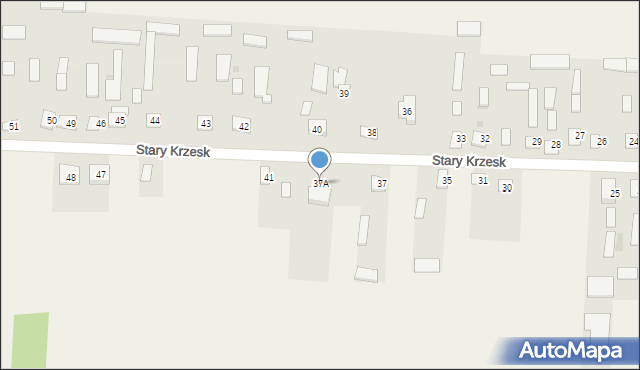Stary Krzesk, Stary Krzesk, 37A, mapa Stary Krzesk