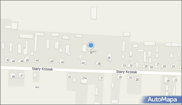 Stary Krzesk, Stary Krzesk, 39, mapa Stary Krzesk