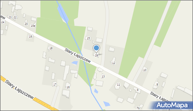 Stary Łajszczew, Stary Łajszczew, 14, mapa Stary Łajszczew