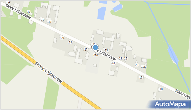 Stary Łajszczew, Stary Łajszczew, 26a, mapa Stary Łajszczew