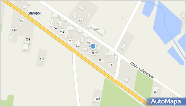 Stary Łajszczew, Stary Łajszczew, 49, mapa Stary Łajszczew