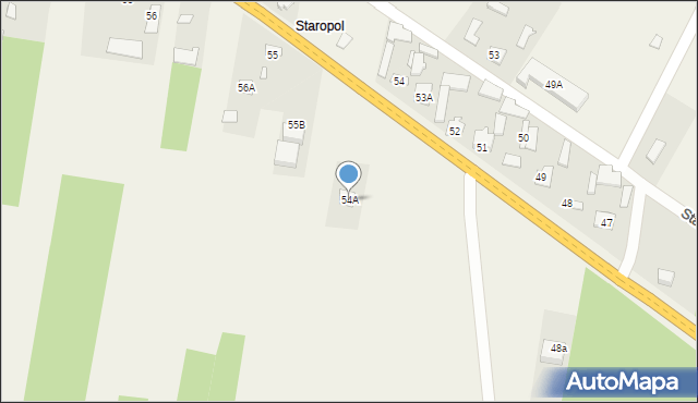 Stary Łajszczew, Stary Łajszczew, 54A, mapa Stary Łajszczew
