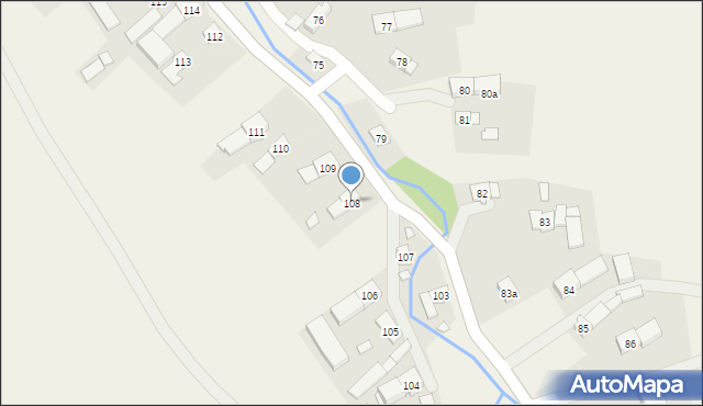 Stary Las, Stary Las, 108, mapa Stary Las