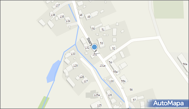Stary Las, Stary Las, 131, mapa Stary Las
