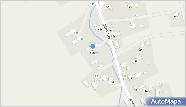 Stary Las, Stary Las, 137a, mapa Stary Las