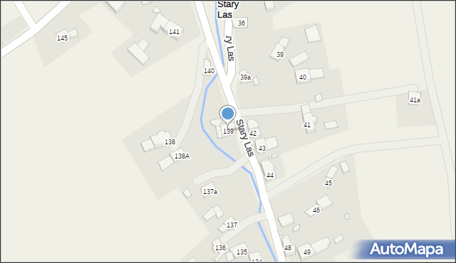 Stary Las, Stary Las, 139, mapa Stary Las