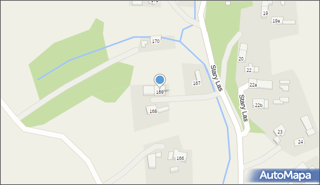 Stary Las, Stary Las, 169, mapa Stary Las
