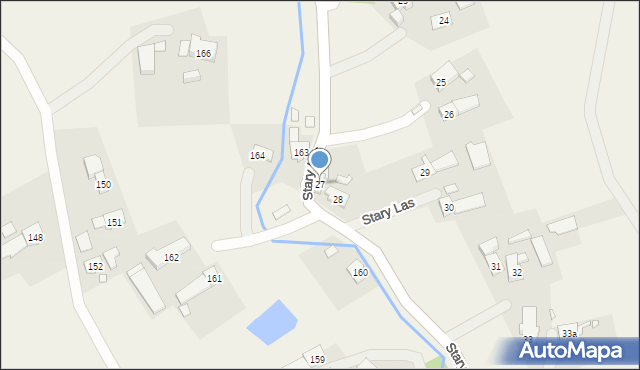 Stary Las, Stary Las, 27, mapa Stary Las