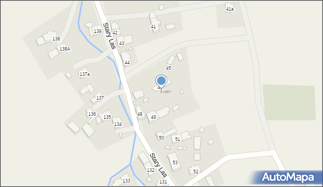 Stary Las, Stary Las, 47, mapa Stary Las