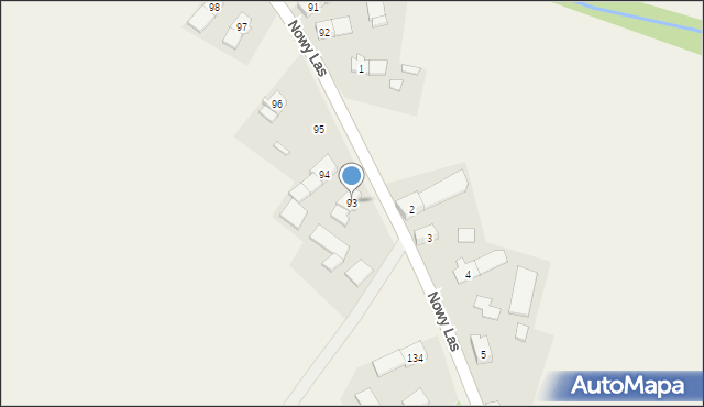 Stary Las, Stary Las, 93, mapa Stary Las