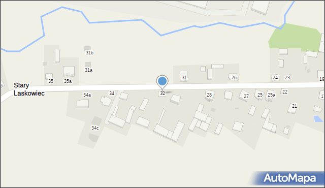 Stary Laskowiec, Stary Laskowiec, 33, mapa Stary Laskowiec