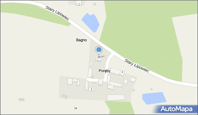 Stary Lipowiec, Stary Lipowiec, 2A, mapa Stary Lipowiec