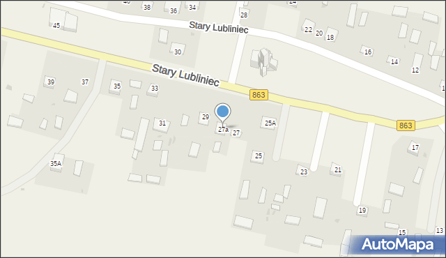 Stary Lubliniec, Stary Lubliniec, 27a, mapa Stary Lubliniec