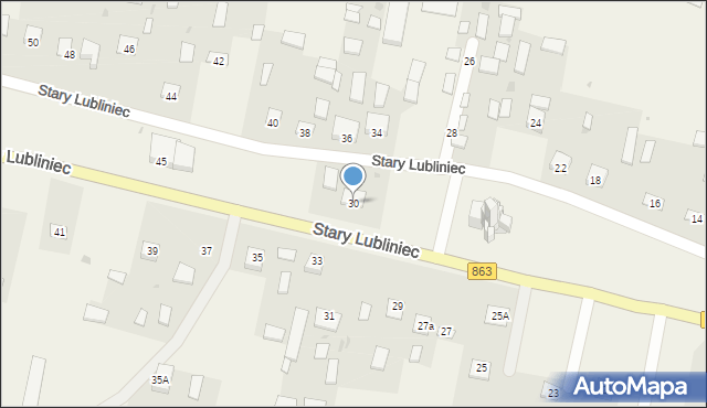 Stary Lubliniec, Stary Lubliniec, 30, mapa Stary Lubliniec