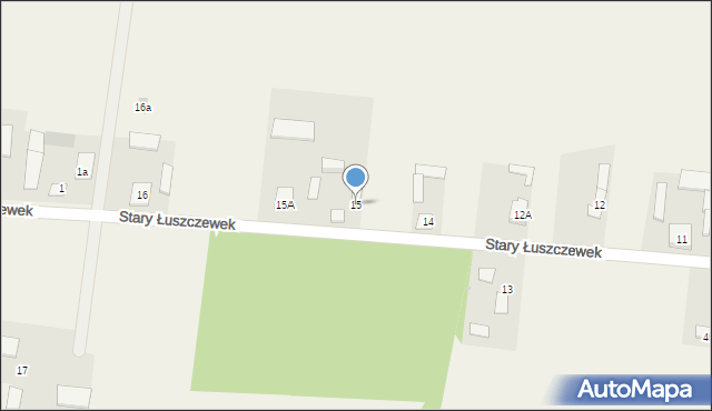 Stary Łuszczewek, Stary Łuszczewek, 15, mapa Stary Łuszczewek