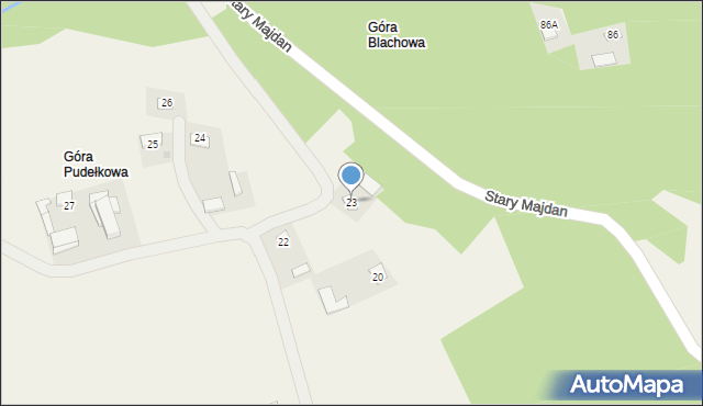 Stary Majdan, Stary Majdan, 23, mapa Stary Majdan