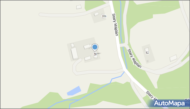 Stary Majdan, Stary Majdan, 29, mapa Stary Majdan