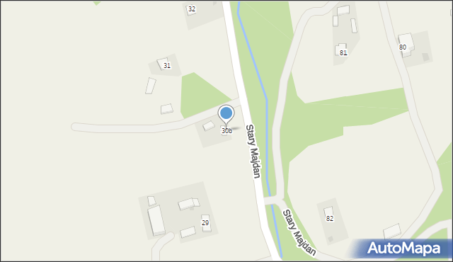 Stary Majdan, Stary Majdan, 30b, mapa Stary Majdan