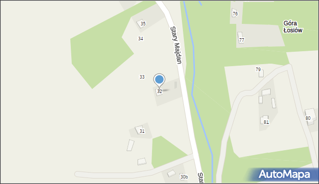 Stary Majdan, Stary Majdan, 32, mapa Stary Majdan