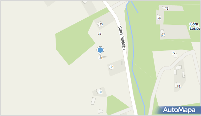 Stary Majdan, Stary Majdan, 33, mapa Stary Majdan