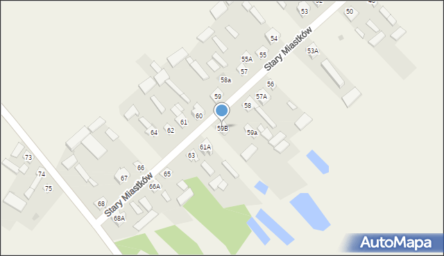 Stary Miastków, Stary Miastków, 59B, mapa Stary Miastków