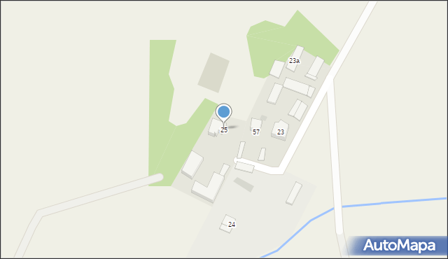 Stary Mystkówiec, Stary Mystkówiec, 25, mapa Stary Mystkówiec