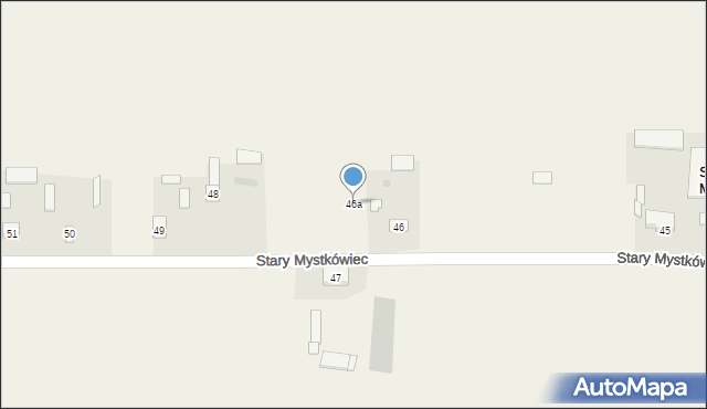 Stary Mystkówiec, Stary Mystkówiec, 46a, mapa Stary Mystkówiec