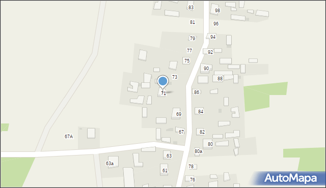 Stary Nart, Stary Nart, 71, mapa Stary Nart