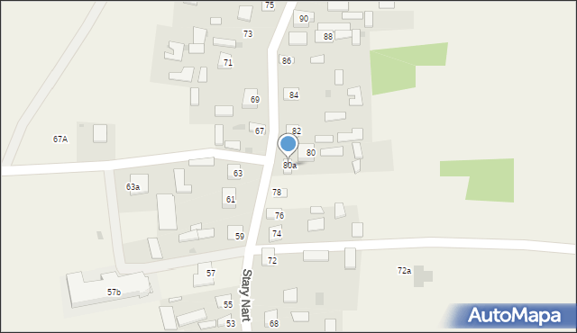 Stary Nart, Stary Nart, 80a, mapa Stary Nart