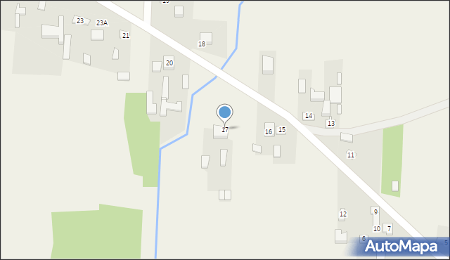 Stary Ochędzyn, Stary Ochędzyn, 17, mapa Stary Ochędzyn