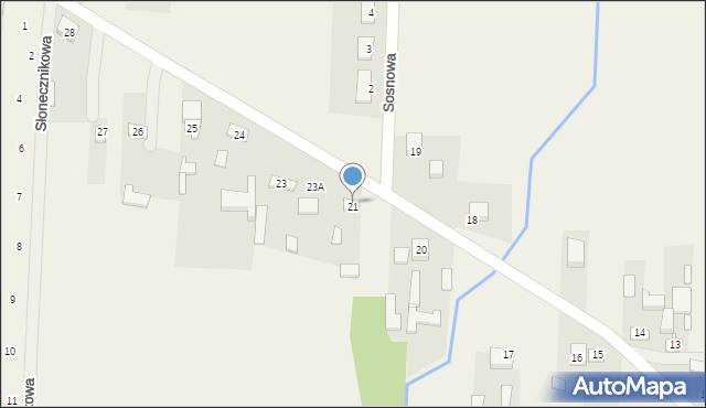 Stary Ochędzyn, Stary Ochędzyn, 22, mapa Stary Ochędzyn