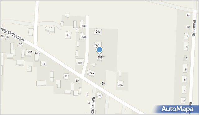 Stary Ochędzyn, Stary Ochędzyn, 29B, mapa Stary Ochędzyn