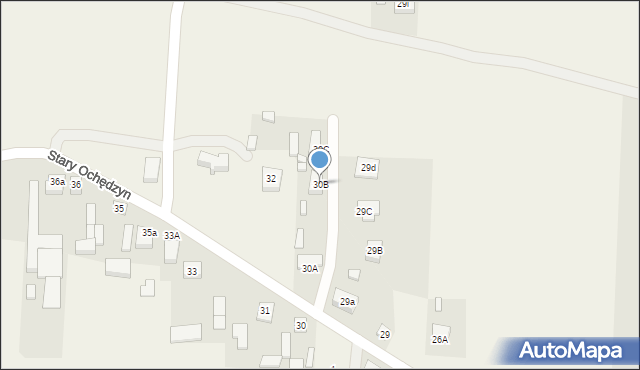 Stary Ochędzyn, Stary Ochędzyn, 30B, mapa Stary Ochędzyn