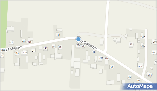 Stary Ochędzyn, Stary Ochędzyn, 36a, mapa Stary Ochędzyn