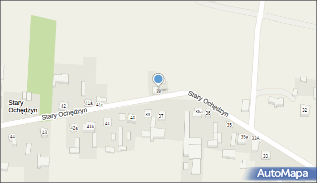 Stary Ochędzyn, Stary Ochędzyn, 38, mapa Stary Ochędzyn