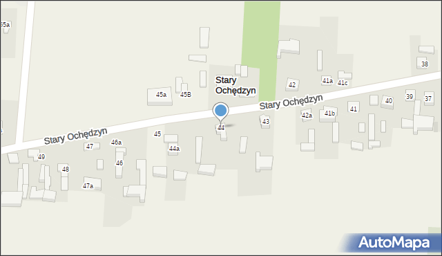 Stary Ochędzyn, Stary Ochędzyn, 44, mapa Stary Ochędzyn