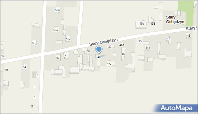 Stary Ochędzyn, Stary Ochędzyn, 48, mapa Stary Ochędzyn