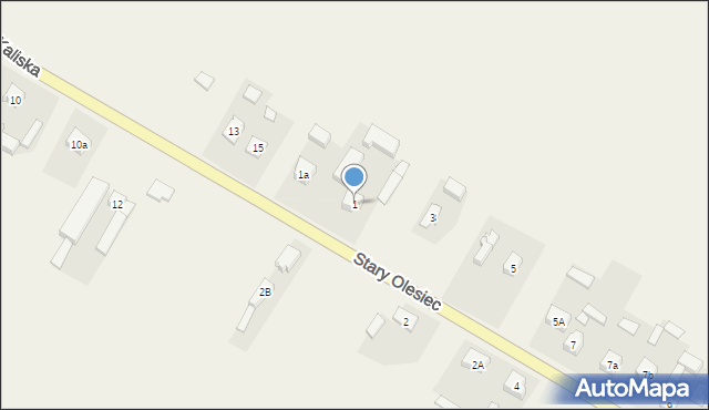 Stary Olesiec, Stary Olesiec, 1, mapa Stary Olesiec