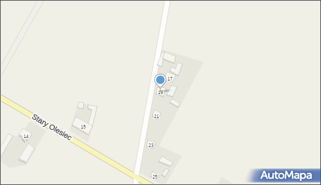Stary Olesiec, Stary Olesiec, 19, mapa Stary Olesiec