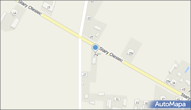 Stary Olesiec, Stary Olesiec, 27a, mapa Stary Olesiec