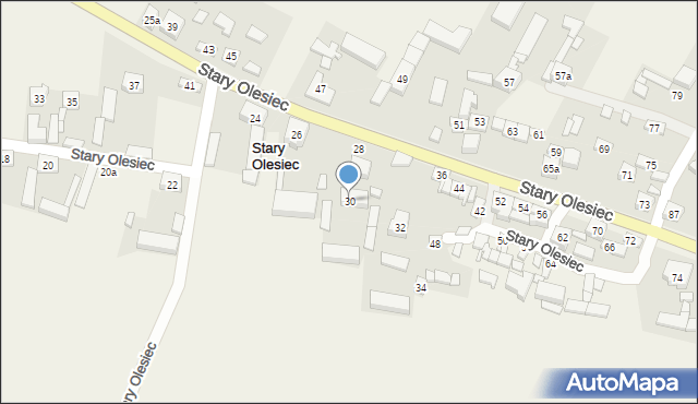 Stary Olesiec, Stary Olesiec, 30, mapa Stary Olesiec