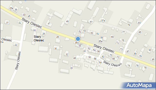 Stary Olesiec, Stary Olesiec, 40, mapa Stary Olesiec