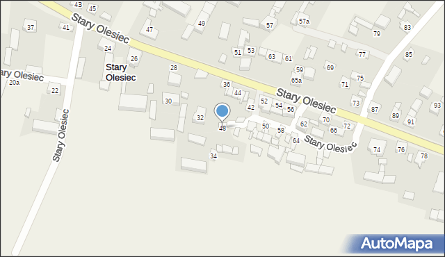 Stary Olesiec, Stary Olesiec, 48, mapa Stary Olesiec