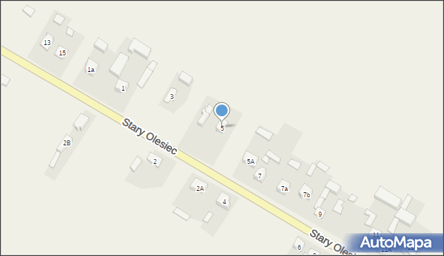 Stary Olesiec, Stary Olesiec, 5, mapa Stary Olesiec