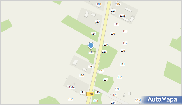 Stary Orzechów, Stary Orzechów, 124, mapa Stary Orzechów