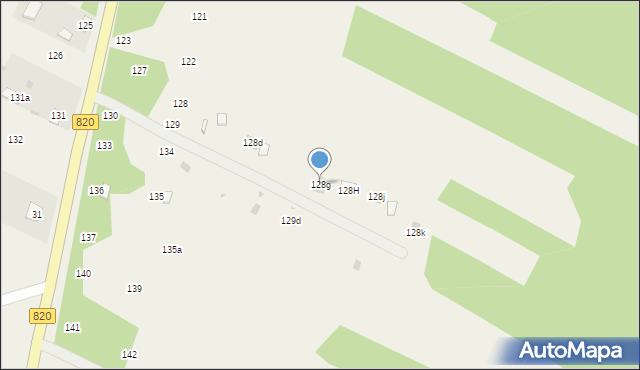 Stary Orzechów, Stary Orzechów, 128g, mapa Stary Orzechów