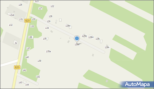 Stary Orzechów, Stary Orzechów, 129d, mapa Stary Orzechów