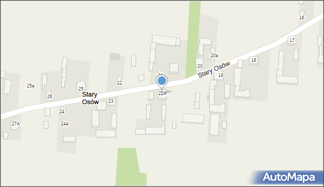 Stary Osów, Stary Osów, 22A, mapa Stary Osów