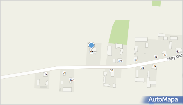 Stary Osów, Stary Osów, 37, mapa Stary Osów